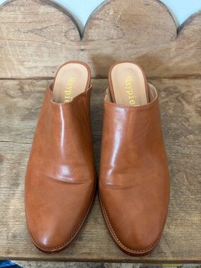 Tan Leather Mule Clogs – Slip-On Women’s Shoes